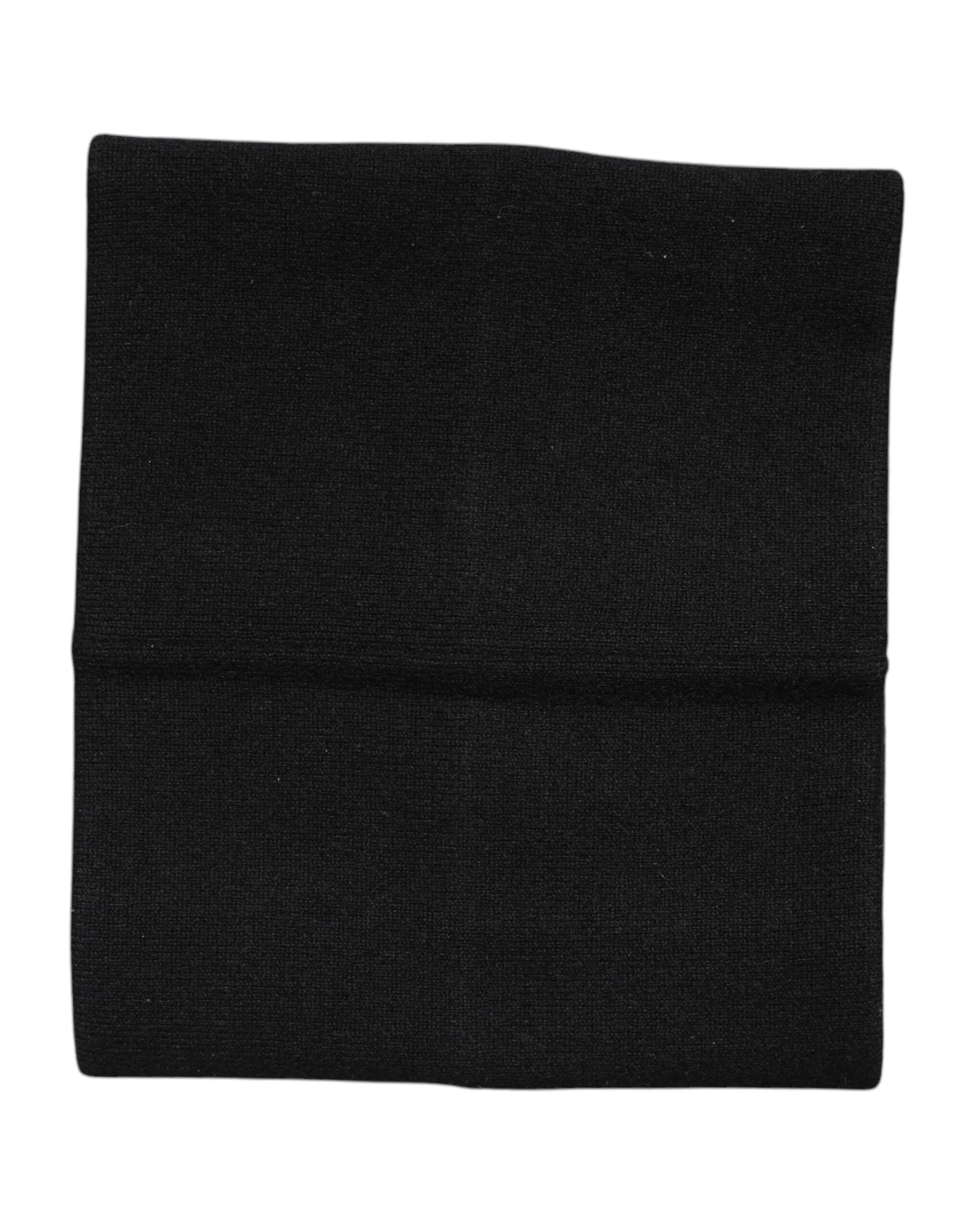 Dolce &amp; Gabbana Zwarte Kasjmier Gebreide Nekwarmer Foulard Sjaal