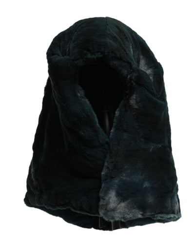 Bonnet en fourrure de belette noire Dolce &amp; Gabbana pour femme