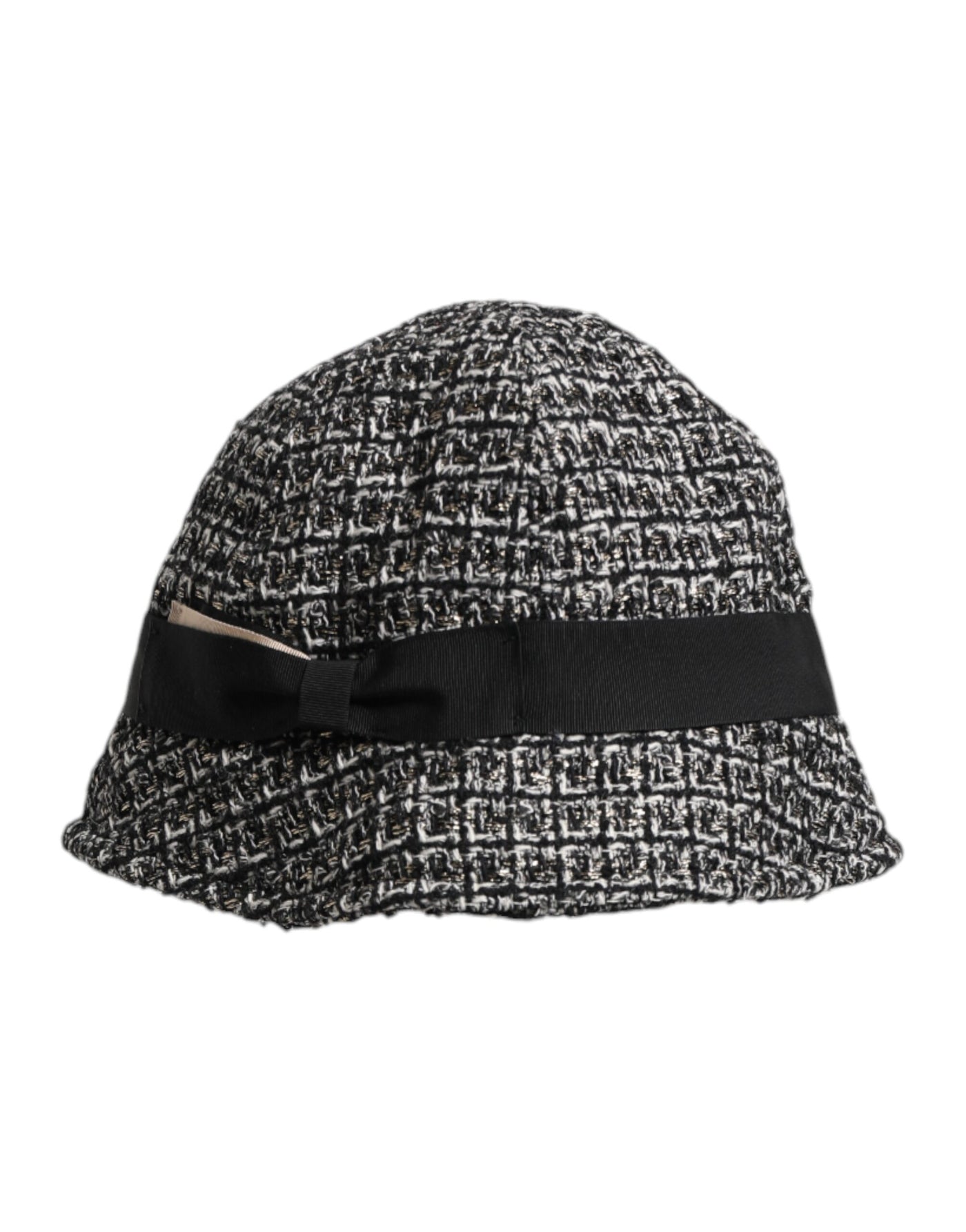 Bob en coton mélangé noir Dolce &amp; Gabbana