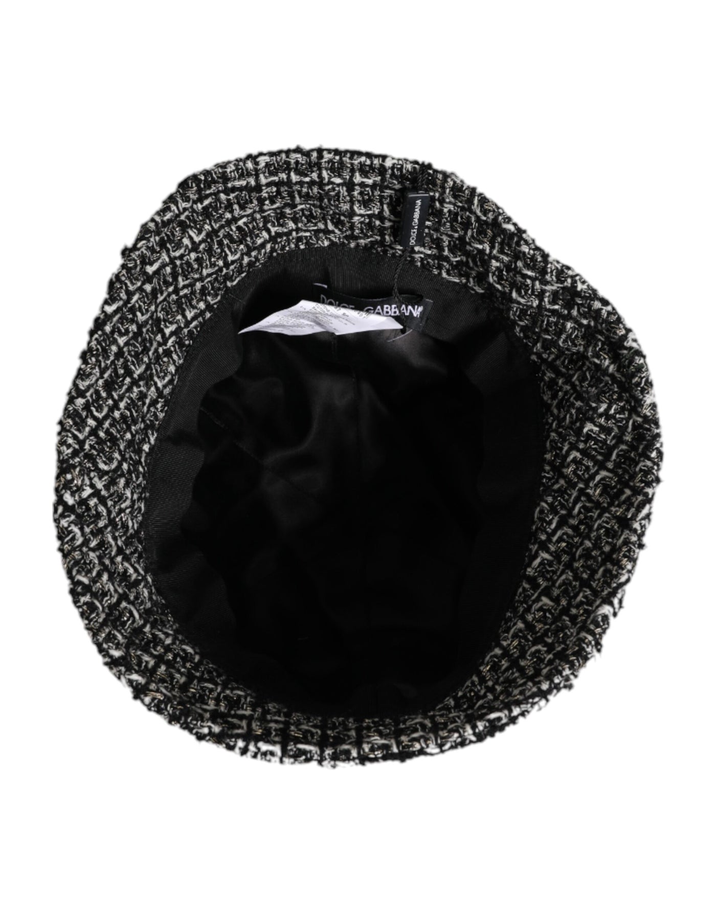 Bob en coton mélangé noir Dolce &amp; Gabbana