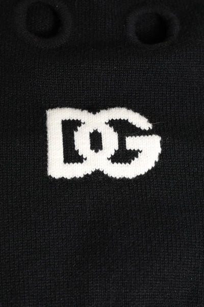 Cagoule de ski en cachemire noir Dolce &amp; Gabbana