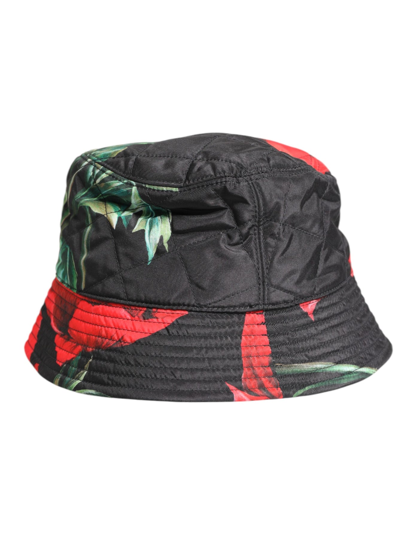 Chapeau seau à large bord Dolce &amp; Gabbana multicolore avec plaque DG
