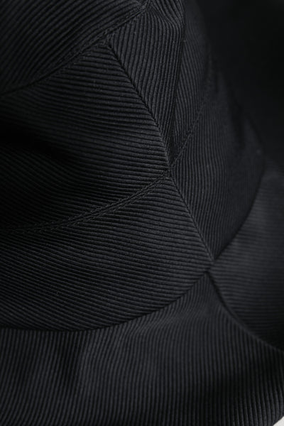 Chapeau Fedora à large bord en coton noir Dolce &amp; Gabbana
