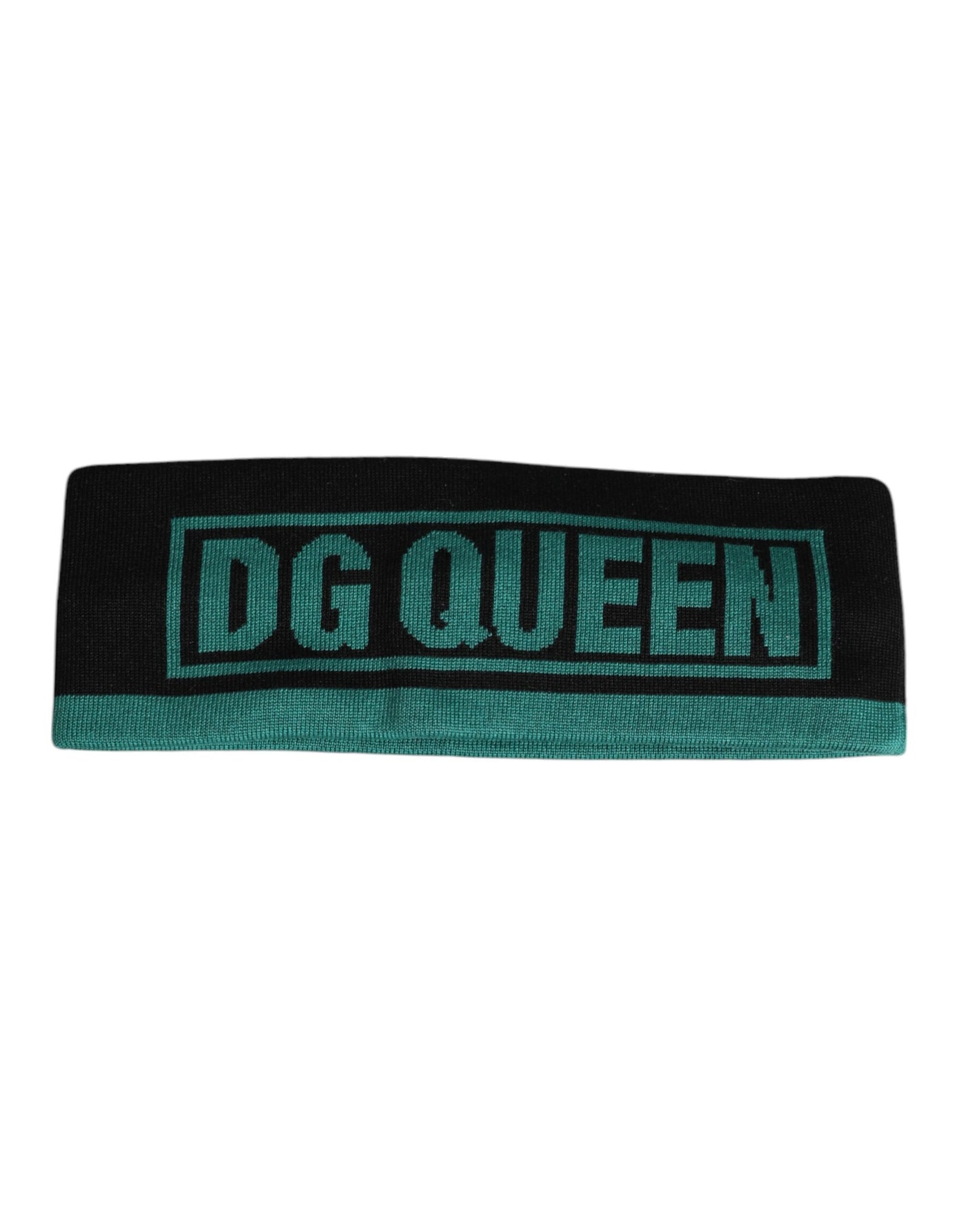 Chapeau bandeau en tricot de soie noire Dolce &amp; Gabbana DG Queen