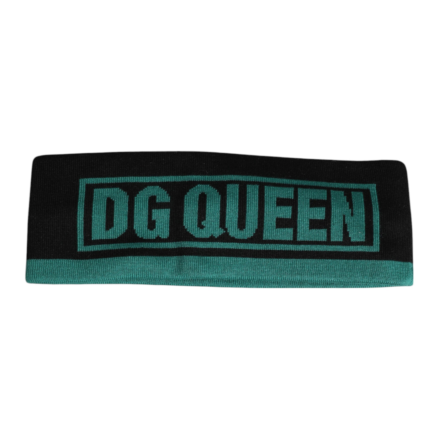 Chapeau bandeau en tricot de soie noire Dolce &amp; Gabbana DG Queen