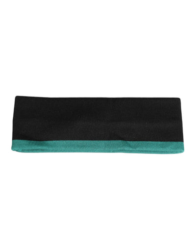Chapeau bandeau en tricot de soie noire Dolce &amp; Gabbana DG Queen