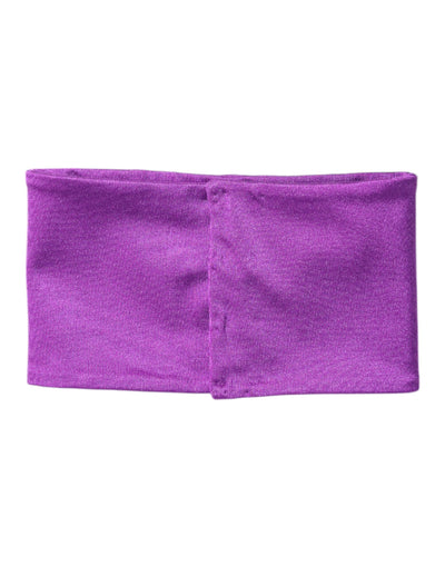 Dolce &amp; Gabbana Paarse Nylon Stretch Dames Nekwarmer Sjaal