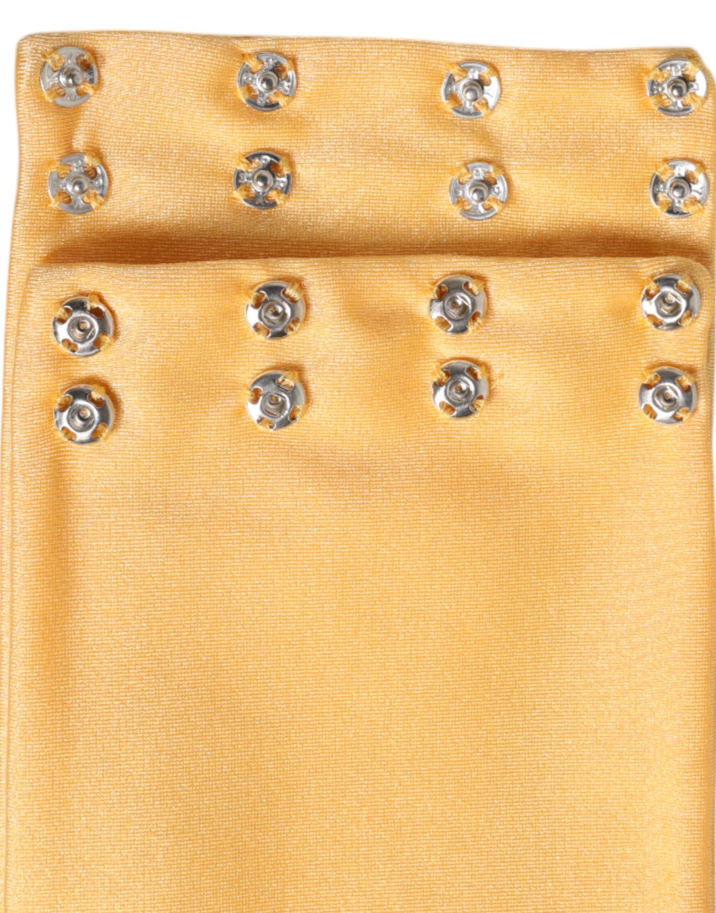 Foulard tour de cou Dolce &amp; Gabbana en nylon extensible jaune pour femme