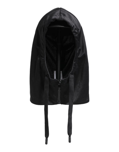 Chapeau enveloppant en polyester noir Dolce &amp; Gabbana