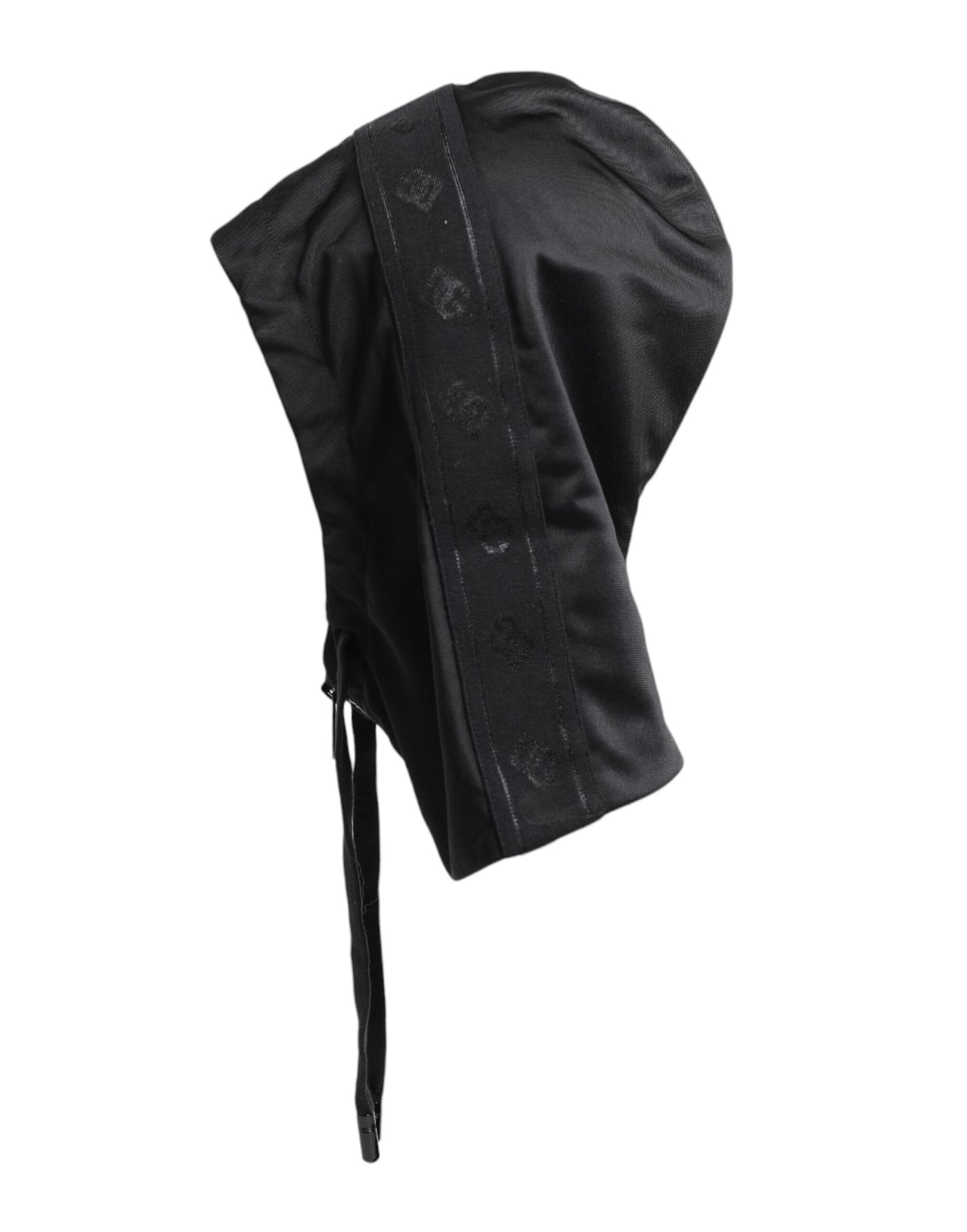 Chapeau enveloppant en polyester noir Dolce &amp; Gabbana