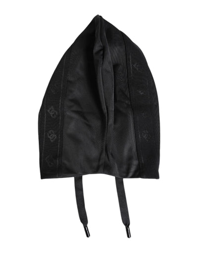 Chapeau enveloppant en polyester noir Dolce &amp; Gabbana