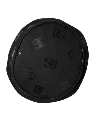Bob Dolce &amp; Gabbana en polyester jacquard noir avec monogramme DG