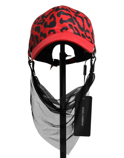 Casquette de baseball Dolce &amp; Gabbana en coton rouge à 6 panneaux pour femme