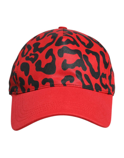 Casquette de baseball Dolce &amp; Gabbana en coton rouge à 6 panneaux pour femme