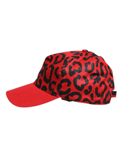 Casquette de baseball Dolce &amp; Gabbana en coton rouge à 6 panneaux pour femme