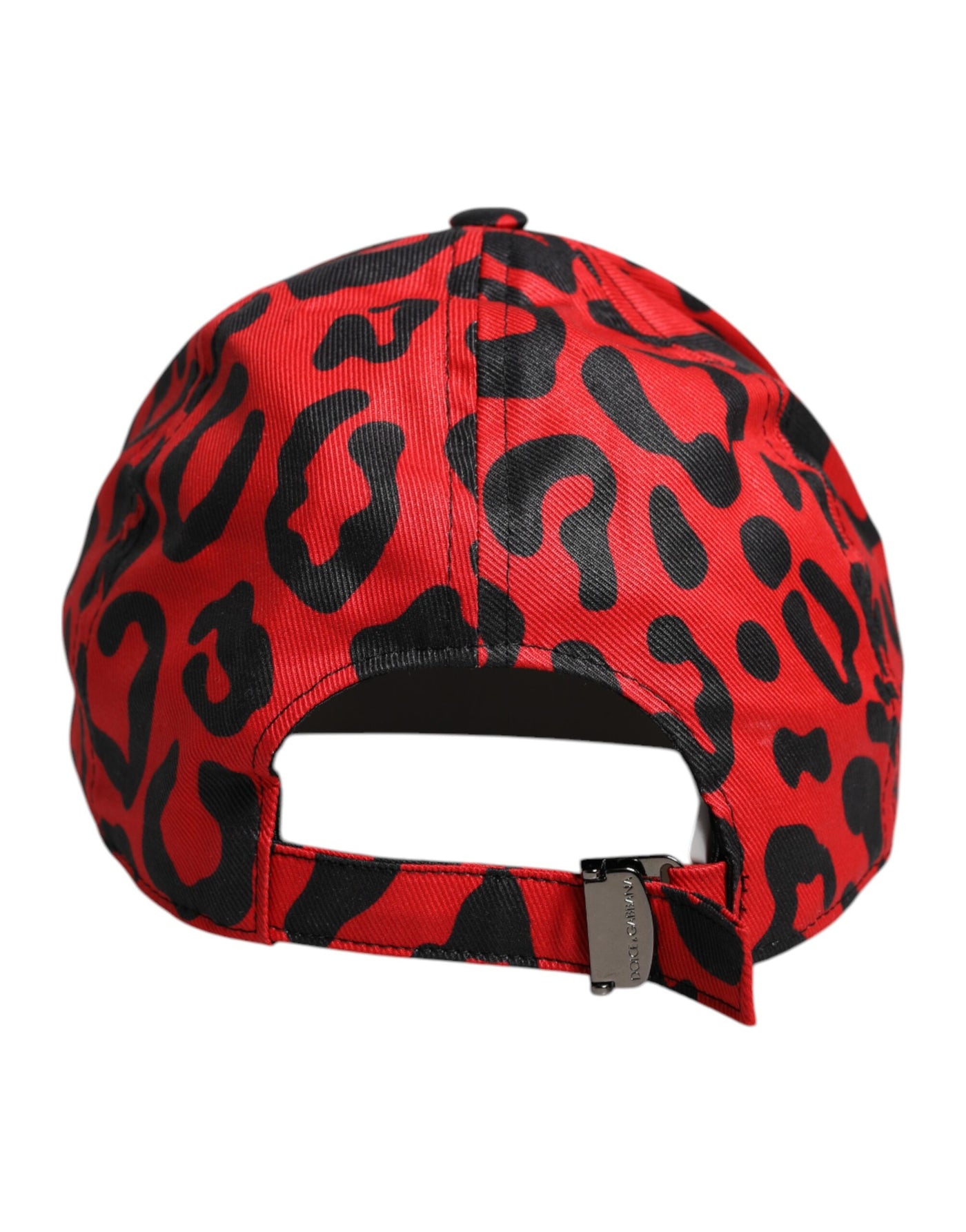 Casquette de baseball Dolce &amp; Gabbana en coton rouge à 6 panneaux pour femme