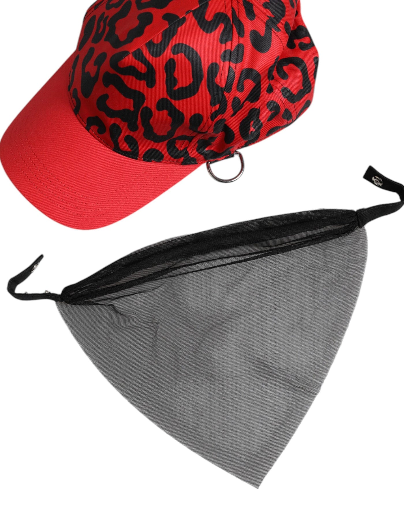 Casquette de baseball Dolce &amp; Gabbana en coton rouge à 6 panneaux pour femme