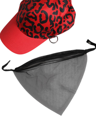 Casquette de baseball Dolce &amp; Gabbana en coton rouge à 6 panneaux pour femme