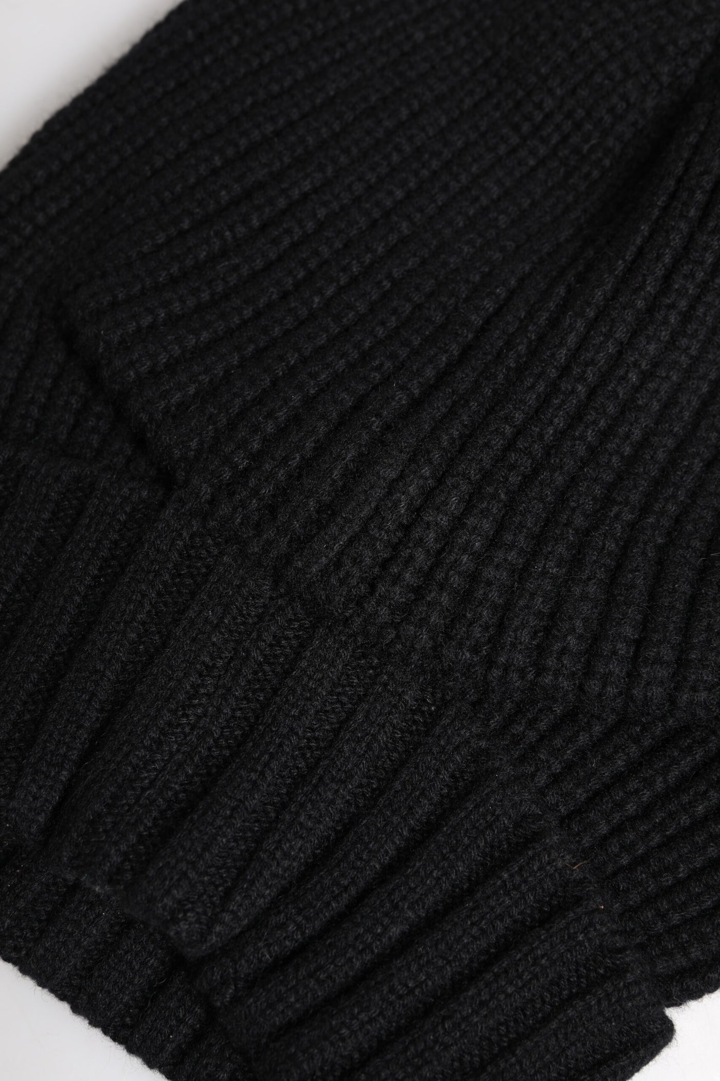 Bonnet d'hiver tricoté en cachemire noir Dolce &amp; Gabbana