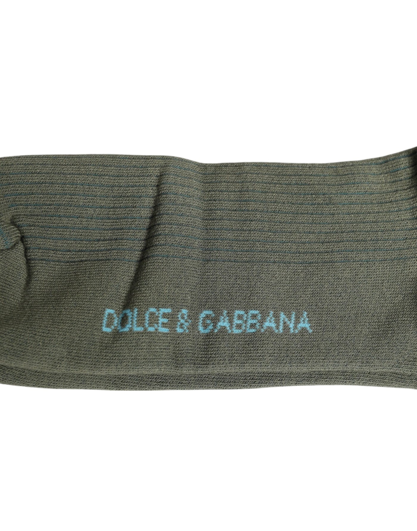 Chaussettes mi-mollet en coton gris Dolce &amp; Gabbana DG Bear