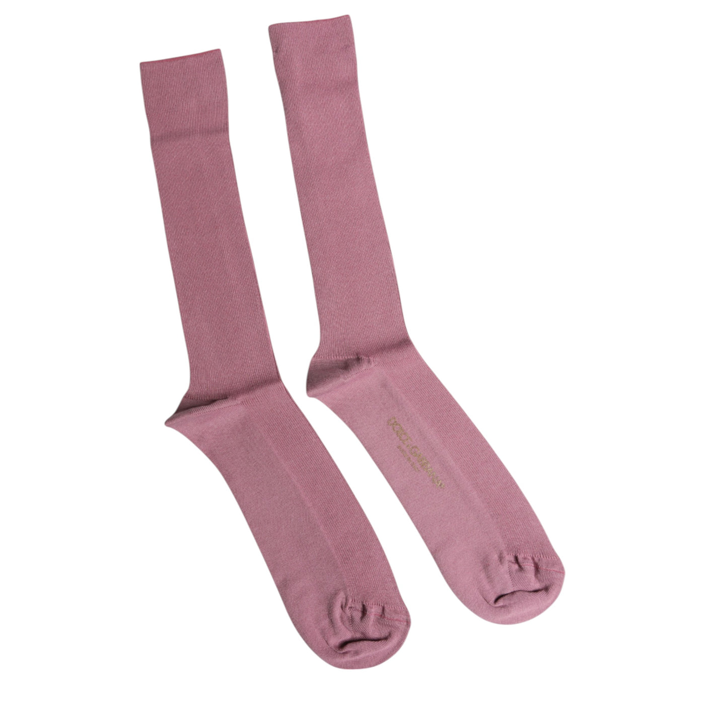 Chaussettes mi-mollet en coton rose Dolce &amp; Gabbana