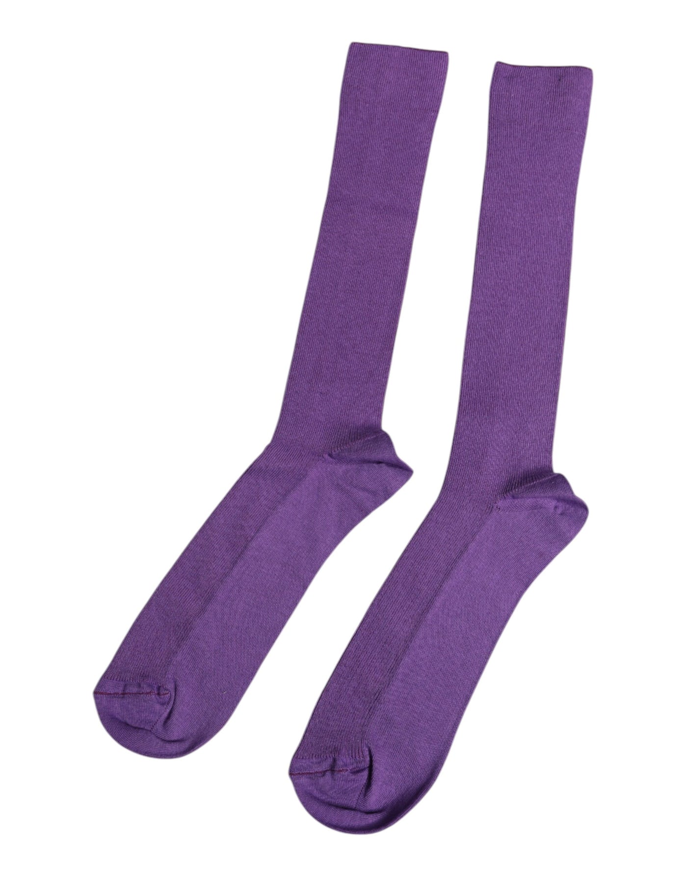 Chaussettes mi-mollet en coton violet avec logo Dolce &amp; Gabbana