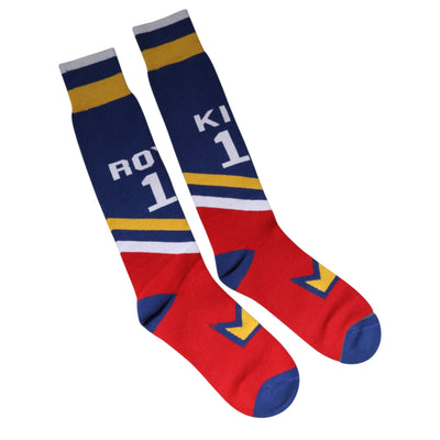 Chaussettes montantes en coton stretch multicolore Dolce &amp; Gabbana
