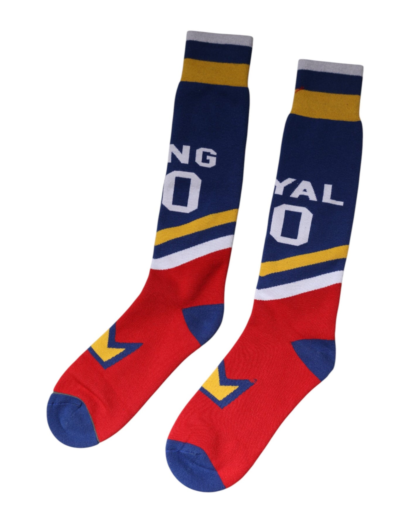 Chaussettes montantes en coton stretch multicolore Dolce &amp; Gabbana