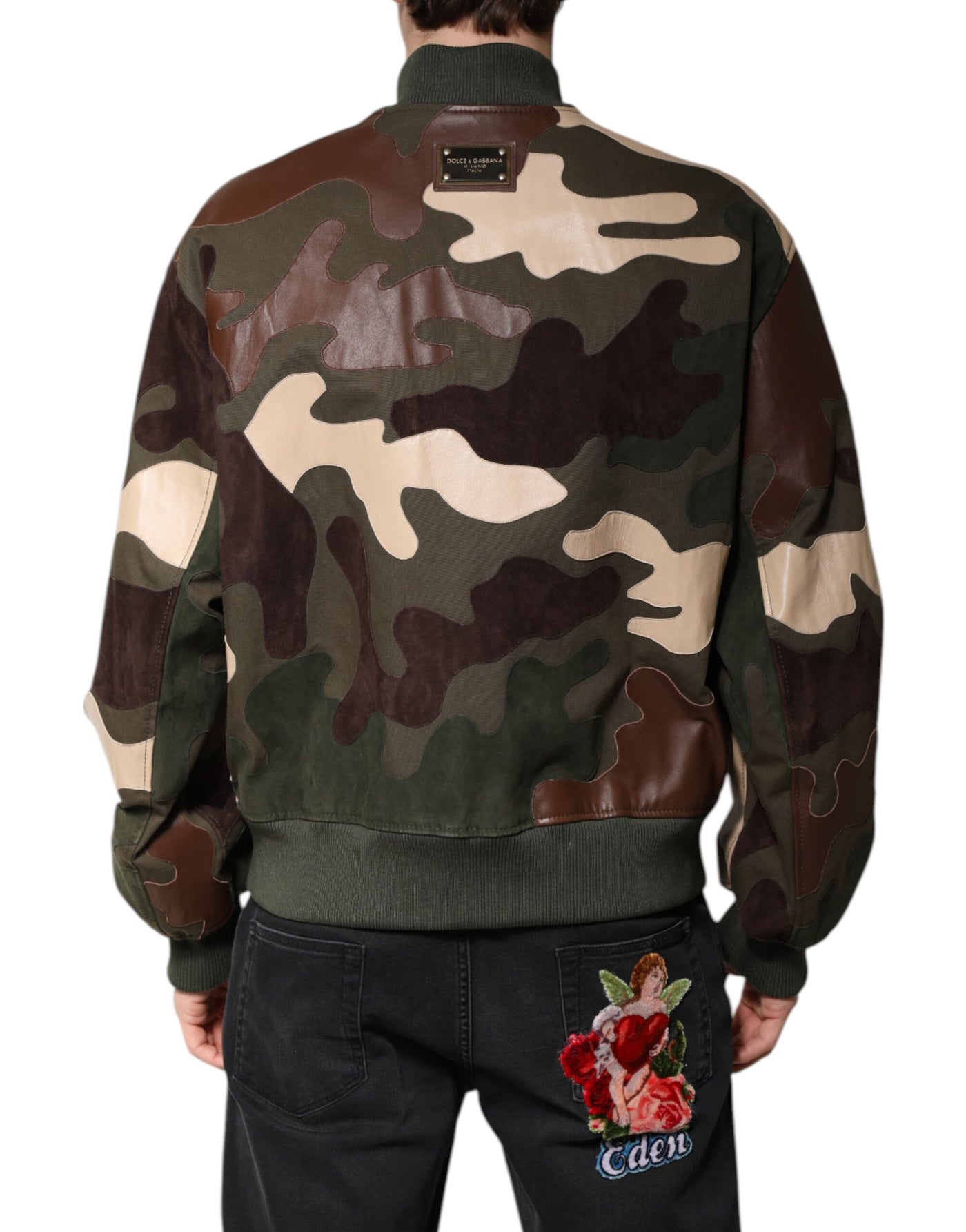 Dolce &amp; Gabbana - Blouson aviateur en coton multicolore entièrement zippé