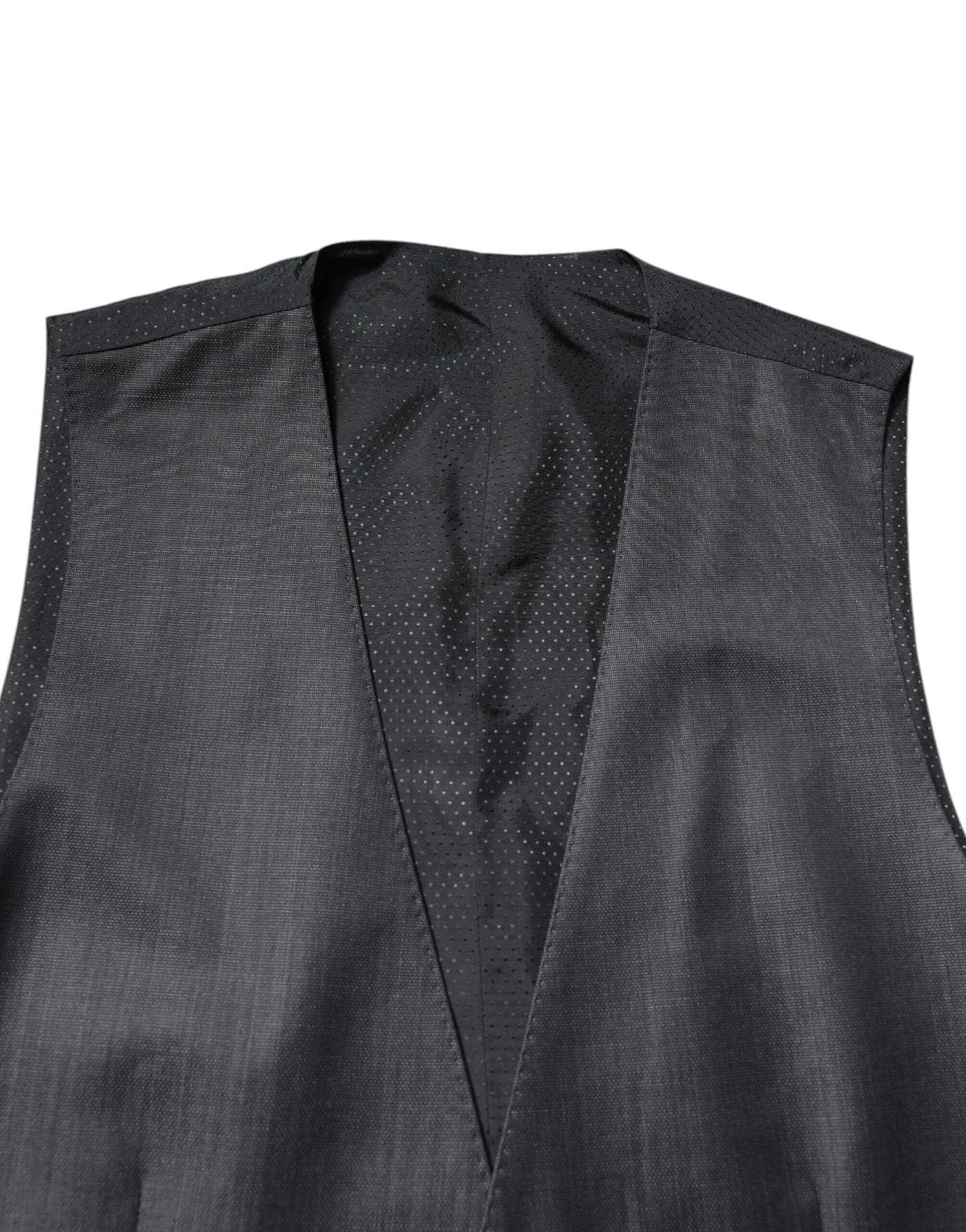 Robe gilet en laine noire Dolce &amp; Gabbana