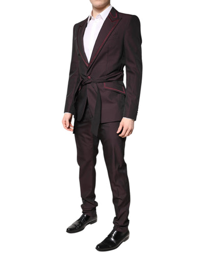 Costume formel 2 pièces marron à boutonnage simple Dolce &amp; Gabbana