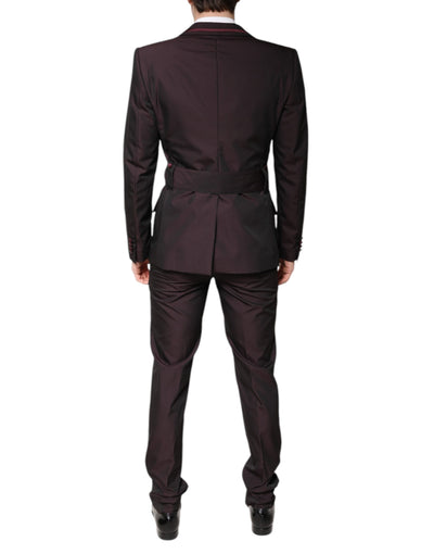 Costume formel 2 pièces marron à boutonnage simple Dolce &amp; Gabbana