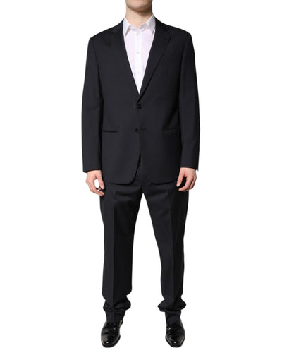 Costume deux pièces noir à simple boutonnage Emporio Armani