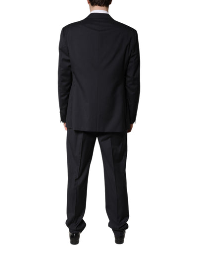 Costume deux pièces noir à simple boutonnage Emporio Armani