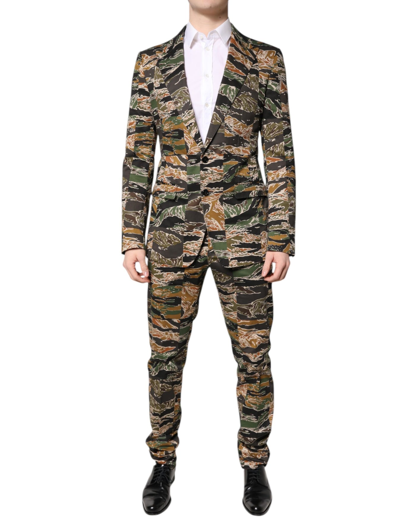 Dolce &amp; Gabbana Multicolor TAORMINA Enkelrijs 2-delig pak
