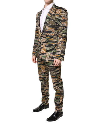 Dolce &amp; Gabbana Multicolor TAORMINA Enkelrijs 2-delig pak