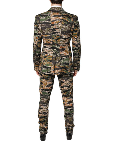 Dolce &amp; Gabbana Multicolor TAORMINA Enkelrijs 2-delig pak