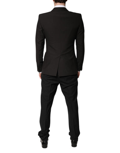 Costume formel 3 pièces noir à boutonnage simple Dolce &amp; Gabbana