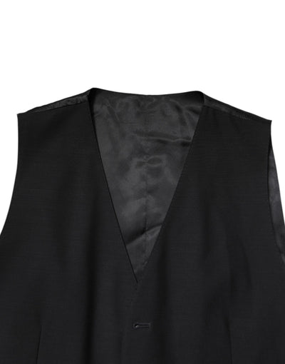 Costume formel 3 pièces noir à boutonnage simple Dolce &amp; Gabbana