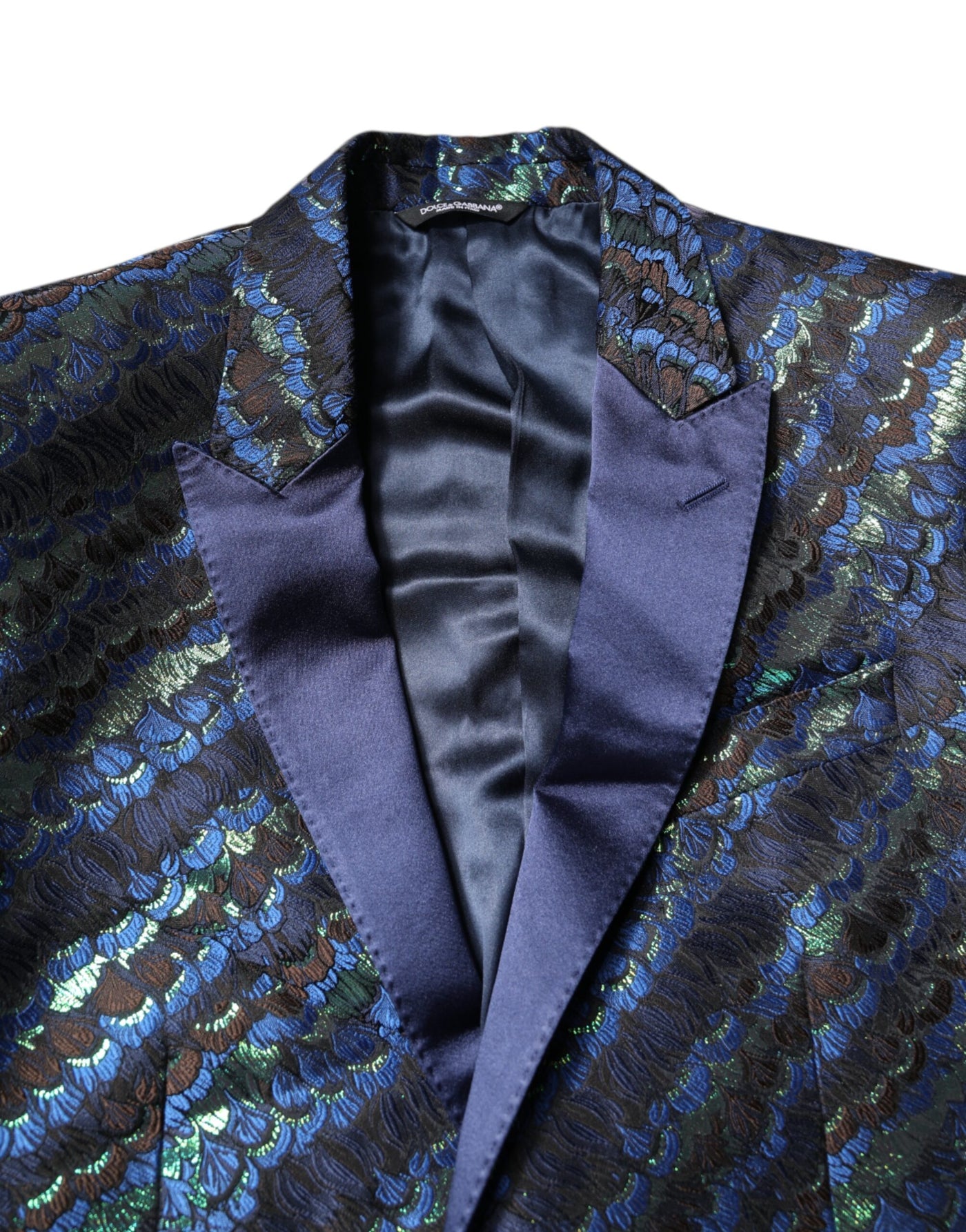 Costume 2 pièces Dolce &amp; Gabbana en jacquard de polyester multicolore