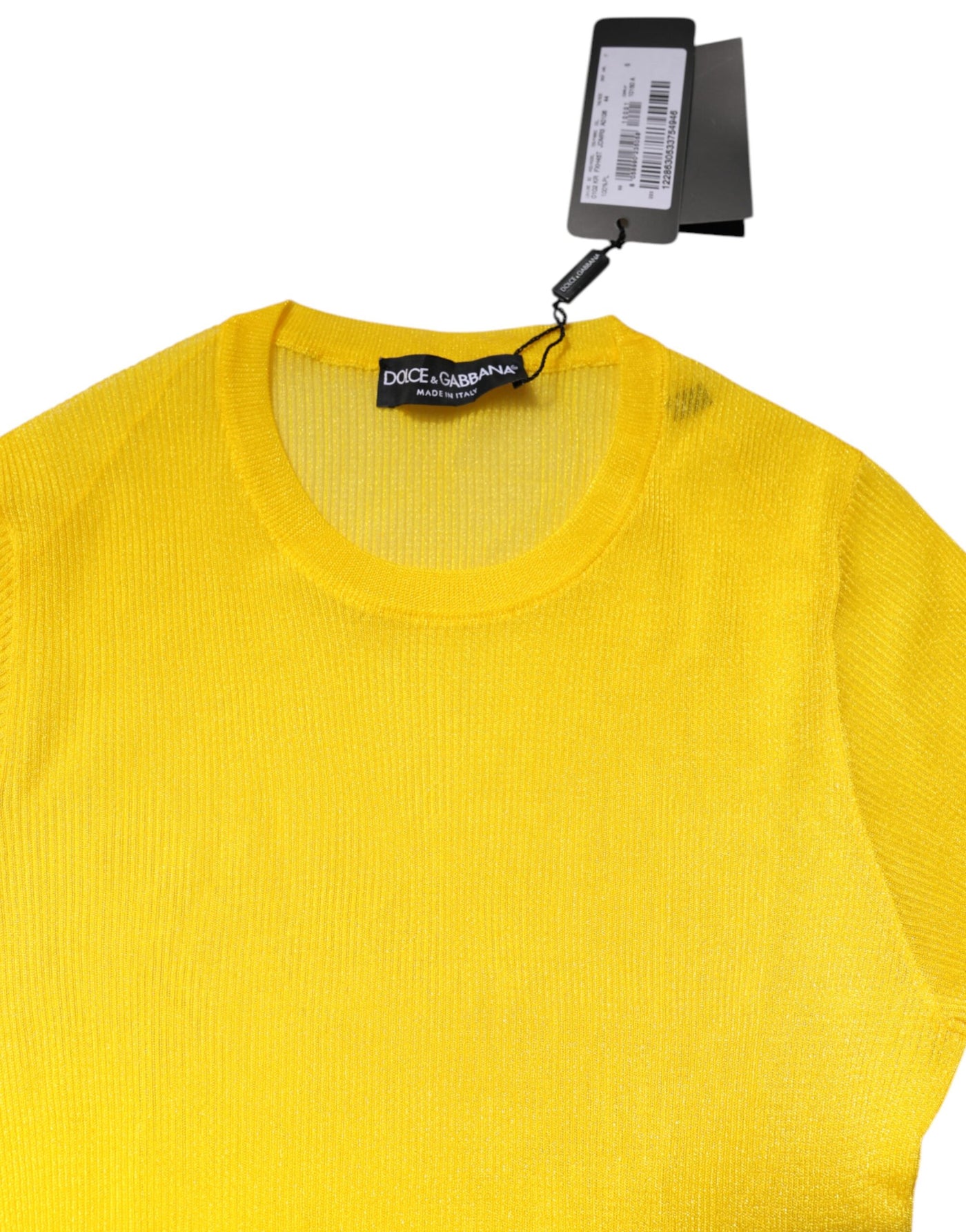 Pull Dolce &amp; Gabbana jaune en polyester pour femme