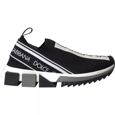 Dolce &amp; Gabbana Zwart Wit Slip On Sorrento Sneakers Schoenen