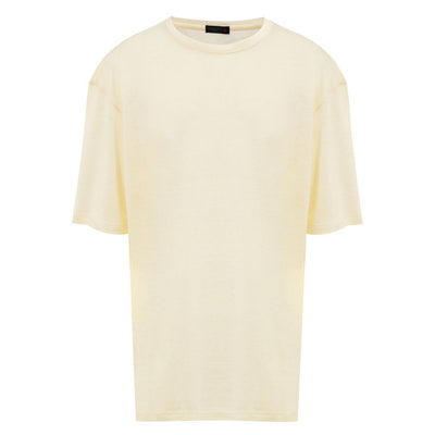 Corneliani Yellow Linen T-Shirt
