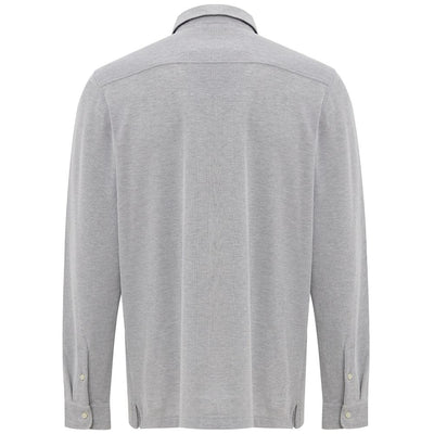 Corneliani Grijs Katoenen Shirt