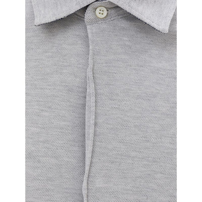 Corneliani Grijs Katoenen Shirt