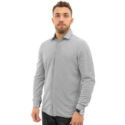 Corneliani Grijs Katoenen Shirt