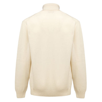 Col roulé en cachemire blanc Cruciani