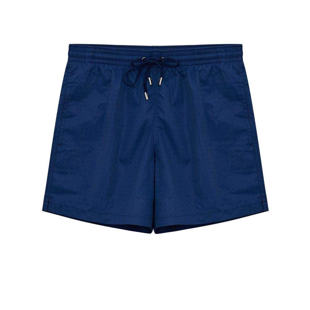 Canali Blauwe Polyester Zwembroek