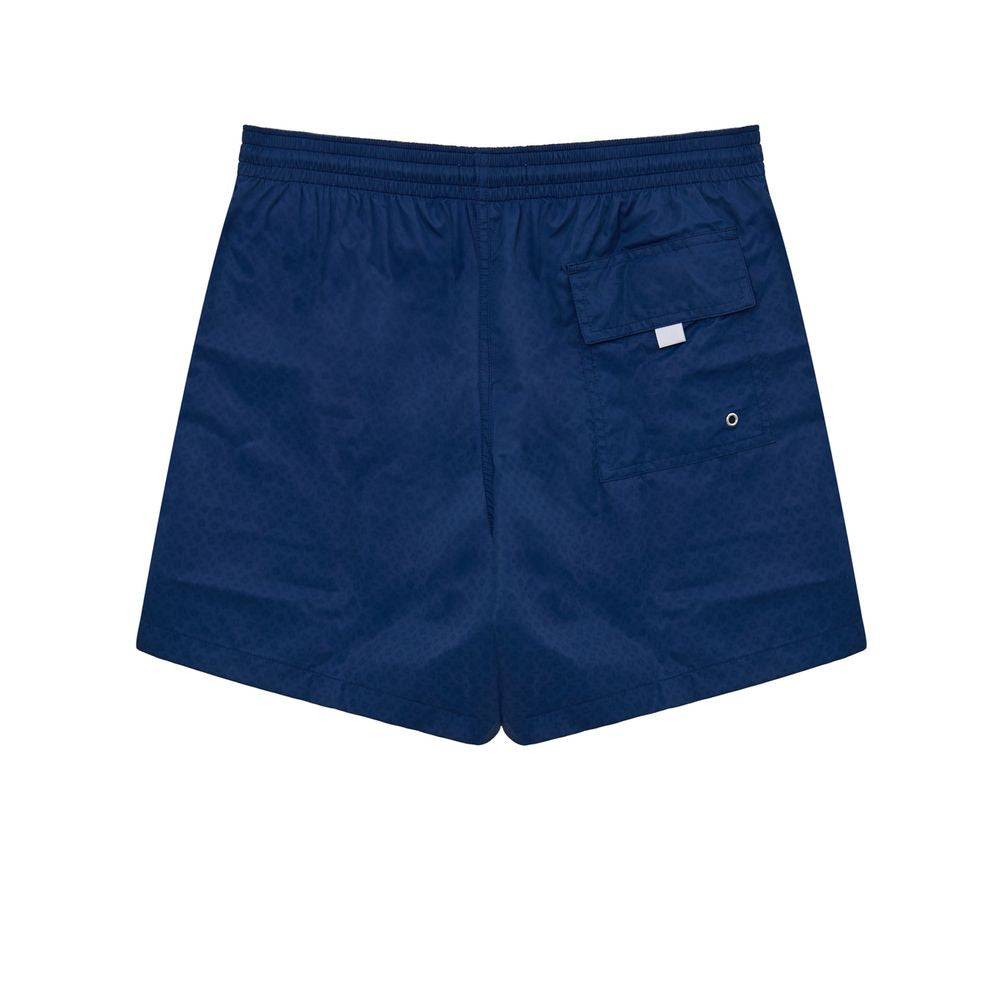 Canali Blauwe Polyester Zwembroek