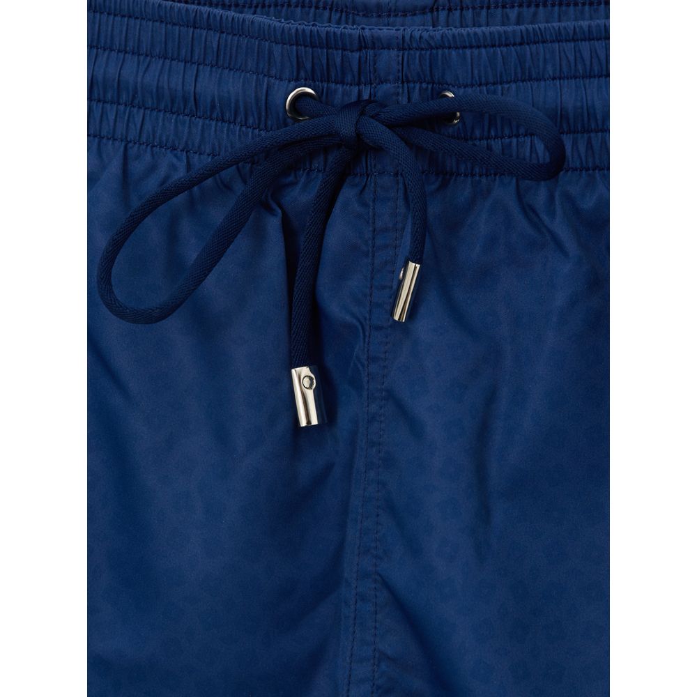 Canali Blauwe Polyester Zwembroek